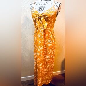 Gorgeous Flowy Boho Dark yellow sundress